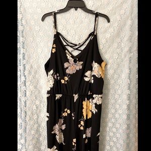 Spaghetti strap flowy jumpsuit